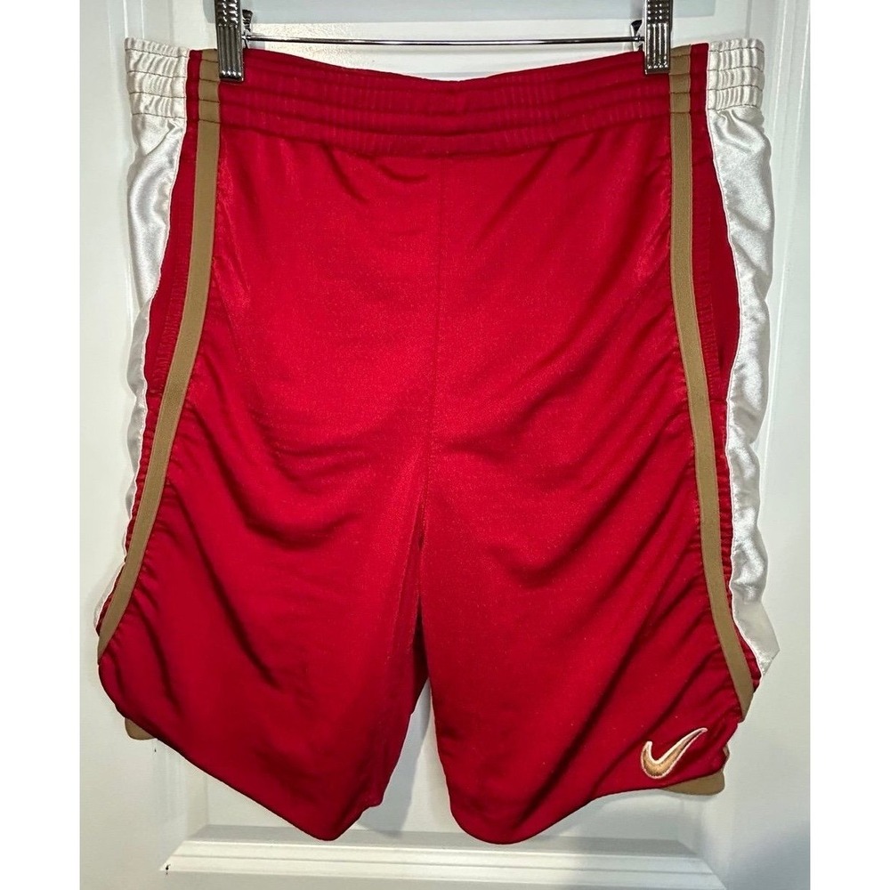 Vintage Y2k Nike Grey Tag Embroidered Swoosh Mens Basketball Shorts No Flaws‎